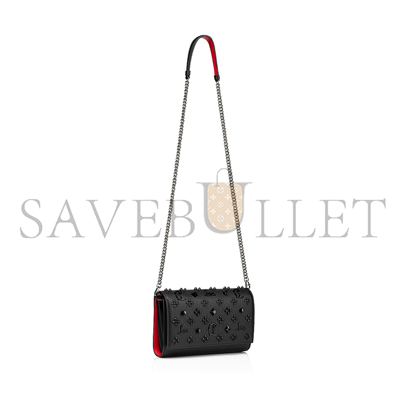 CHRISTIAN LOUBOUTIN PALOMA CLUTCH GRAINED CALF LEATHER AND SPIKES 1175018B253 (23*14.5*5cm) CHRISTIAN LOUBOUTIN PALOMA CLUTCH GRAINED CALF LEATHER AND SPIKES 1175018B253 (23*14.5*5cm)